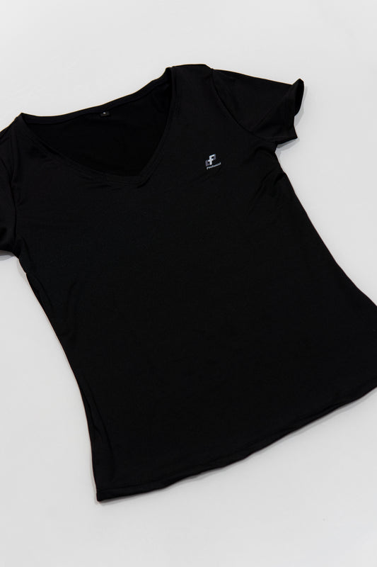 Black V-Neck Female Jersey